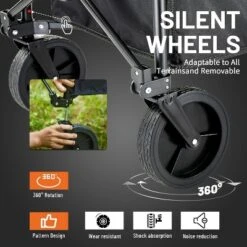 MaseiKar Collapsible Foldable Wagon With 300lbs Weight Cart Heavy Duty Folding Beach Wagon Cart With Wheels And Adjustable Handle For Camping, Garden 11 MaseiKar Collapsible Foldable Wagon With 300lbs Weight Cart Heavy Duty Folding Beach Wagon Cart With Wheels And Adjustable Handle For Camping, Garden -D'Eco Store GUEST e42d7218 5a29 4620 9903 411bfcf30c1b