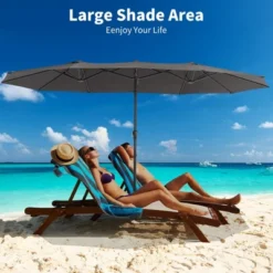 COZONY 15ft Double-Side Patio Umbrella - Extra Large Outdoor Market Umbrella With Crank & Ventilation 12 COZONY 15ft Double-Side Patio Umbrella - Extra Large Outdoor Market Umbrella With Crank & Ventilation -D'Eco Store GUEST e60f2103 cecc 43d5 acb7 46f982833dc6