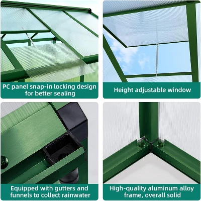 GustoWave Large Walk-In Outdoor Greenhouse Ideal For Winter Gardening In Backyard, Patio, And Lawn 5 GustoWave Large Walk-In Outdoor Greenhouse Ideal For Winter Gardening In Backyard, Patio, And Lawn - Image 5