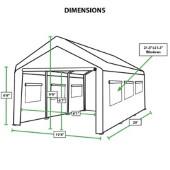 King Canopy 10'x20' Steel Frame Universal Canopy Greenhouse Cover 10 King Canopy 10'x20' Steel Frame Universal Canopy Greenhouse Cover -D'Eco Store GUEST e76b417e 2602 44ed a480 31d6dd44a121