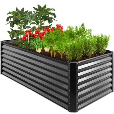 Best Choice Products 6x3x2ft Outdoor Metal Raised Garden Bed, Planter Box For Vegetables, Flowers, Herbs 7 Best Choice Products 6x3x2ft Outdoor Metal Raised Garden Bed, Planter Box For Vegetables, Flowers, Herbs - Image 7