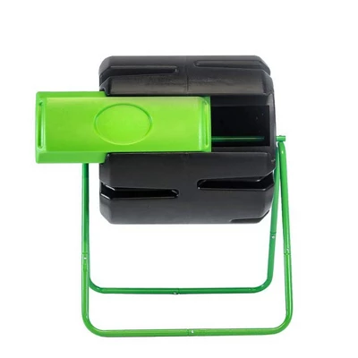 FCMP Outdoor HF-RM4000 HOTFROG 37 Gallon Plastic Single Chamber Roto Tumbling Composter Outdoor Elevated Rotating Garden Compost Bin, Black/Green 2 FCMP Outdoor HF-RM4000 HOTFROG 37 Gallon Plastic Single Chamber Roto Tumbling Composter Outdoor Elevated Rotating Garden Compost Bin, Black/Green - Image 2