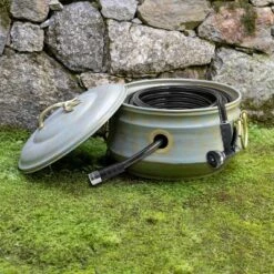 Steel Sedona Hose Pot With Lid - Green - Good Directions -D'Eco Store GUEST e9a5349a 32db 4b45 9300 670a01597f97
