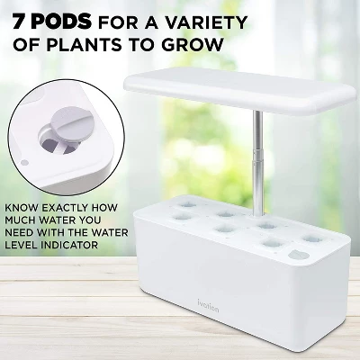 Ivation 7-Pod Indoor Herb Garden, Hydroponic Growing System Kit 1 Ivation 7-Pod Indoor Herb Garden, Hydroponic Growing System Kit