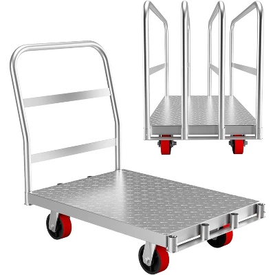 Heavy Duty Steel Panel Cart Dolly – 2000 Lbs Capacity Drywall Dolly & Lumber Truck Cart With 3 Side Handrails, 36" L X 24" W X 33" H 8 Heavy Duty Steel Panel Cart Dolly – 2000 Lbs Capacity Drywall Dolly & Lumber Truck Cart With 3 Side Handrails, 36" L X 24" W X 33" H - Image 8