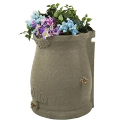 Good Ideas Rain Wizard 50 Gallon Rain Saver Barrel Water Storage Urn With Planter Space And 2 Brass Spigots, Sandstone (4 Pack) 10 Good Ideas Rain Wizard 50 Gallon Rain Saver Barrel Water Storage Urn With Planter Space And 2 Brass Spigots, Sandstone (4 Pack) -D'Eco Store GUEST ed176f49 1655 49c2 8e29 15a163647202 2