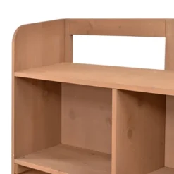 50”W Garden Potting Bench Table, Outdoor Patio Workstation With Hutch, Drawer And Adjustable Shelves, Fir Wood Frame, Brown/White/Natural-ModernLuxe -D'Eco Store GUEST edac3c72 badf 4b24 ac1d f8208f4e4430