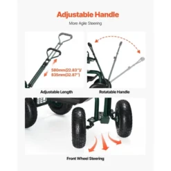 VEVOR Garden Seat With Wheels, Rolling Garden Stool With Height Adjustable & 360° Swivel Seat, 400lbs Weight Capacity, Gardening Cart Bench, Green 10 VEVOR Garden Seat With Wheels, Rolling Garden Stool With Height Adjustable & 360° Swivel Seat, 400lbs Weight Capacity, Gardening Cart Bench, Green -D'Eco Store GUEST edda2f70 a35d 42ab 88cf 707af472b38d