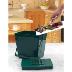 Mini Compost Caddy With Replacement Filters & Biodegradable Bags β Odor-Controlled Kitchen Compost Bin