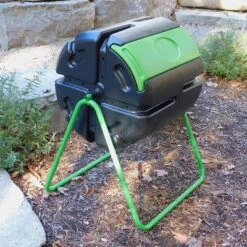 FCMP Outdoor HF-RM4000 HOTFROG 37 Gallon Plastic Single Chamber Roto Tumbling Composter Outdoor Elevated Rotating Garden Compost Bin, Black/Green 6 FCMP Outdoor HF-RM4000 HOTFROG 37 Gallon Plastic Single Chamber Roto Tumbling Composter Outdoor Elevated Rotating Garden Compost Bin, Black/Green -D'Eco Store GUEST f16f5462 4a69 4dcd b062 03700323c70a