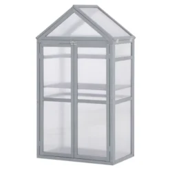 Outsunny 32" X 19" X 54" Garden Wood Cold Frame Greenhouse Flower Planter With Adjustable Shelves, Double Doors 11 Outsunny 32" X 19" X 54" Garden Wood Cold Frame Greenhouse Flower Planter With Adjustable Shelves, Double Doors -D'Eco Store GUEST f17ea707 5bed 4344 993c e80fa947ed69
