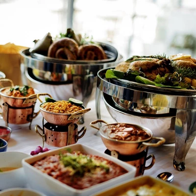 WhizMax 6.8 Quart Roll Top Chafing Dish Buffet Set With Visible Window, Round Stainless Steel Set 5 WhizMax 6.8 Quart Roll Top Chafing Dish Buffet Set With Visible Window, Round Stainless Steel Set - Image 5