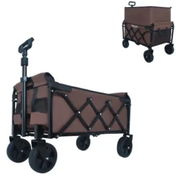 Expandable Dual-Layer Utility Wagon With 100% Extra Space - Grocery CartSupports 225lbs, Brown 13 Expandable Dual-Layer Utility Wagon With 100% Extra Space - Grocery CartSupports 225lbs, Brown -D'Eco Store GUEST f573bd5c d896 4f62 b793 33777d96ca2f