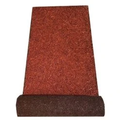 Reversible Rubber Mulch Landscaping Mat Red/Brown - Backyard Expressions