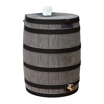 Good Ideas Rain Wizard Water Storage Rain Collection Rain Barrel 40-Gallon Darkened Ribs 6 Good Ideas Rain Wizard Water Storage Rain Collection Rain Barrel 40-Gallon Darkened Ribs - Image 6