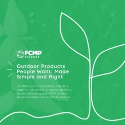 FCMP Outdoor WG4000-GRY Wood Grain Rain Barrel With Flat Back For Environmentally Friendly Watering Of Outdoor Plants, Gardens, And Landscapes, Black 9 FCMP Outdoor WG4000-GRY Wood Grain Rain Barrel With Flat Back For Environmentally Friendly Watering Of Outdoor Plants, Gardens, And Landscapes, Black -D'Eco Store GUEST f9aa3889 6c98 4dbe 8494 ba107fe9a0cb