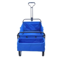 Folding Wagon Garden Shopping Beach Cart (Blue Colour) 10 Folding Wagon Garden Shopping Beach Cart (Blue Colour) -D'Eco Store GUEST f9bae579 bc1f 485e 8df8 bc6df61ac62c