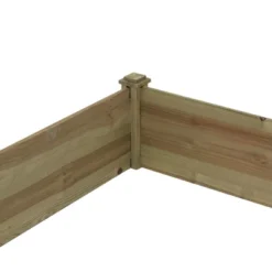 LuxenHome All Wood Two Sections Outdoor Raised Garden Bed Brown -D'Eco Store GUEST fab234e6 8202 4239 a3b0 1c94507d2a3c